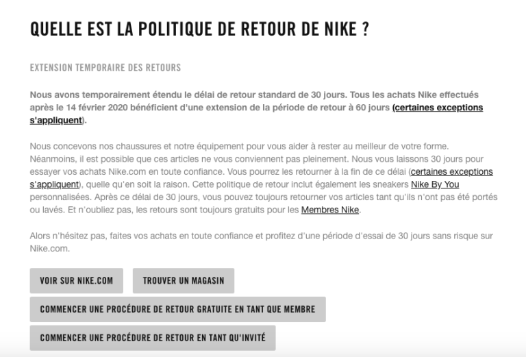 achat nike