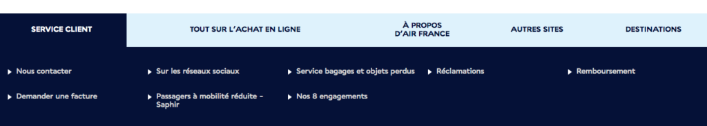 Sommaire Air France
