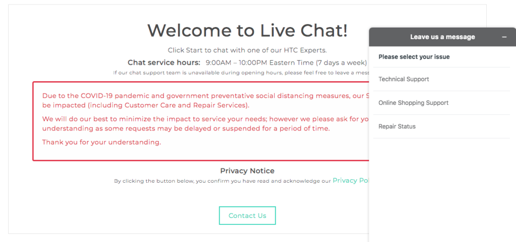 Chat HTC