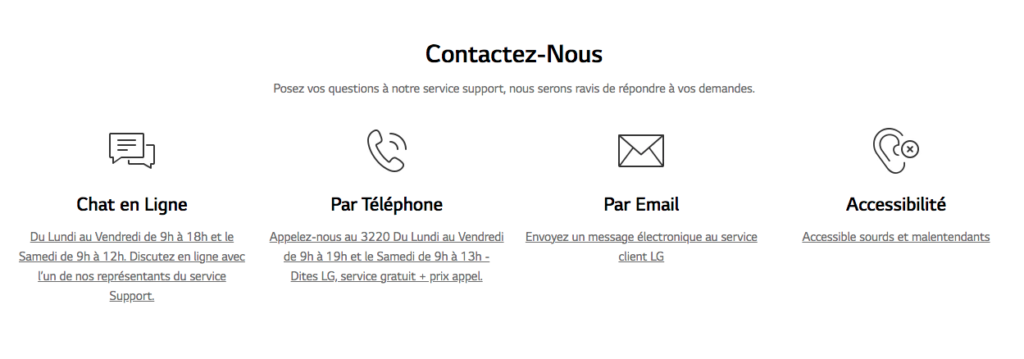Contact LG