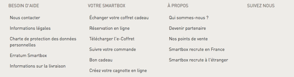 Sommaire Smartbox