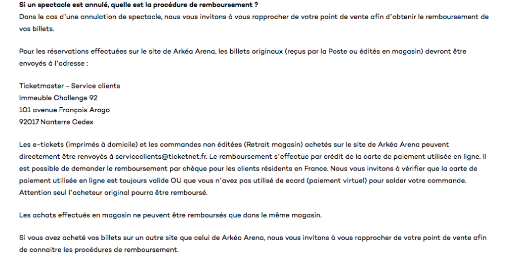 FAQ Arkéa Arena