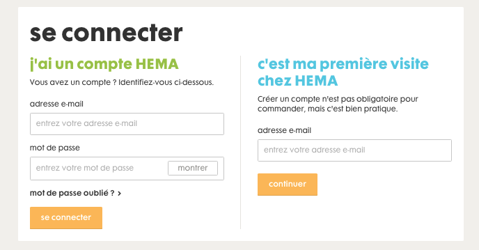 Espace client Hema